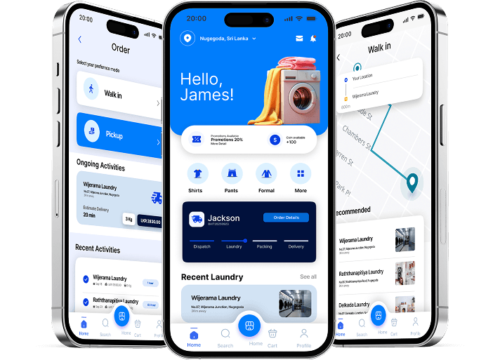 WashLi App Interface